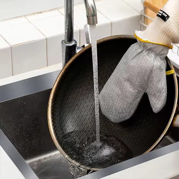 Multipurpose Wire Dishwashing Gloves Pair