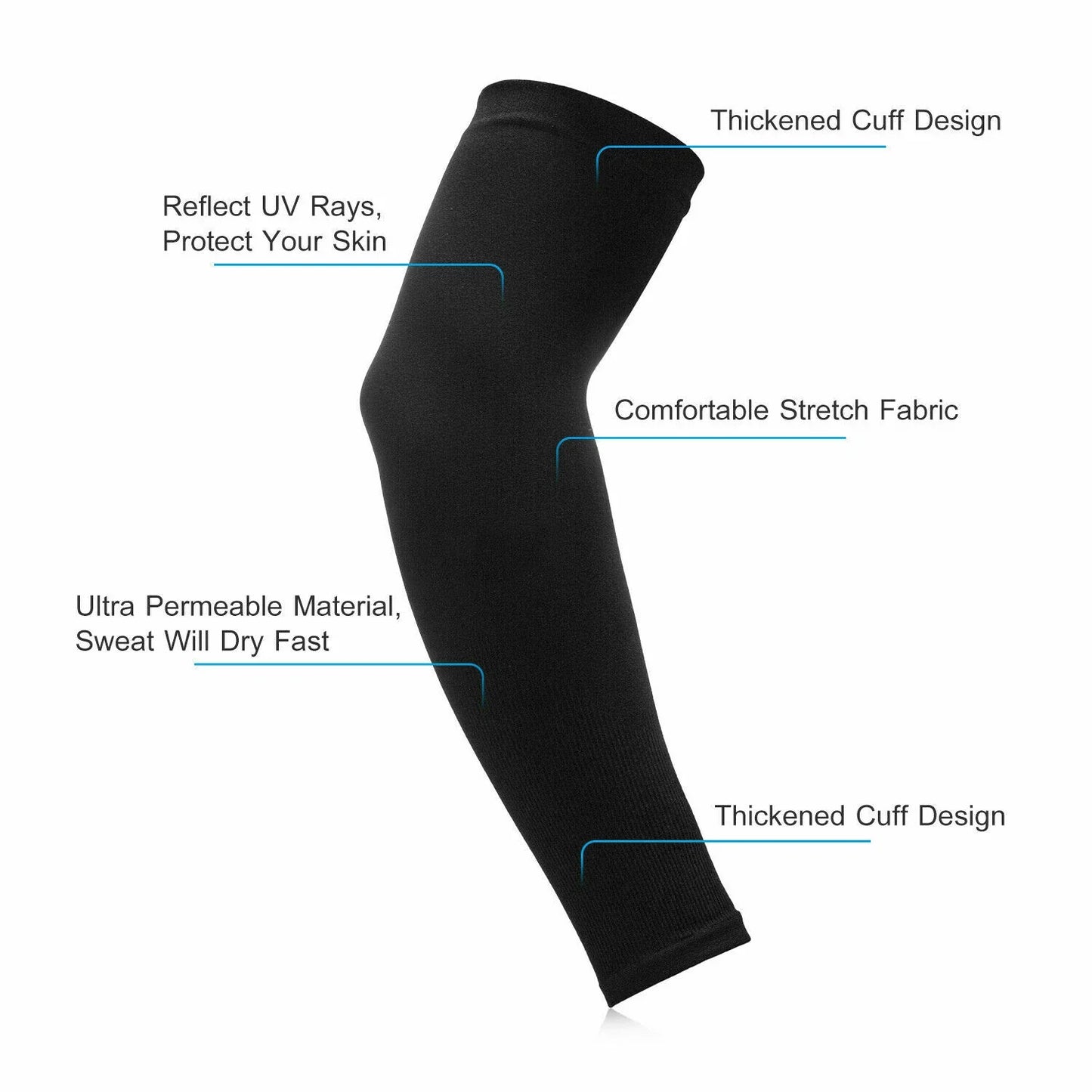 Pack Of 3 Arm Sleeve From The Sun, Long-sleeved Gloves For All Outdoor Sport